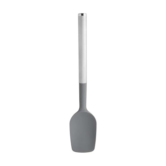 KitchenAid - Espátula con bordes curvados y mango de acero inoxidable, antiadherente, duradera, apta para lavaplatos