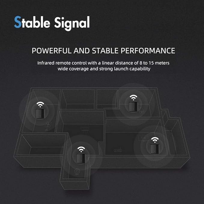 BroadLink BestCon RM4C Mini Control Remoto Universal Wi-Fi + IR Compatible con Alexa, Siri, Google Assistant e IFTTT, Negro
