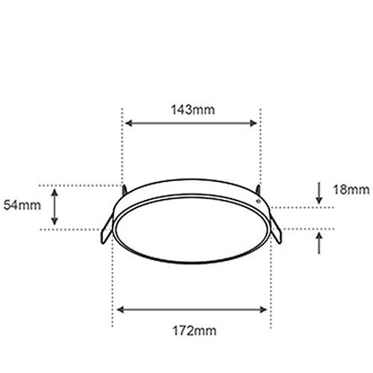 Tecnolite - Downlight LED Empotrable, Bote Integral 12 cm o Sobreponer 9 W, Luz de Día, No atenuable