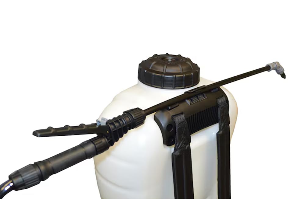 Roundup 190314 - Mochila pulverizadora para Fertilizantes, herbicidas, Malas Hierbas e insecticidas, 4 galones, Blanco, 4 Gallon
