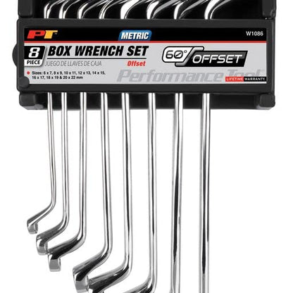 Performance Tool Juego de 8 Llaves Métricas de Compensación de Acero Cromo Vanadio W1086