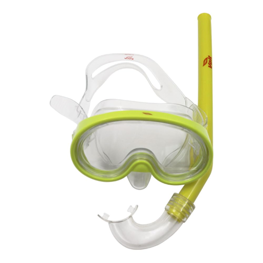 Voit Set Acuático Kit de Snorkel para niños 2 en 1 Gafas de Buceo panorámicas de Vidrio Templado y Tubo de Buceo para Entrenamiento o Practica 12+