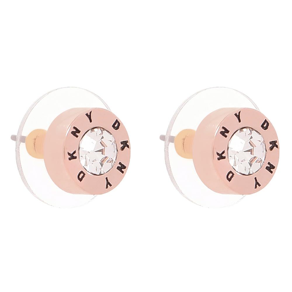 DKNY Aretes Oro Rosado Para Mujer