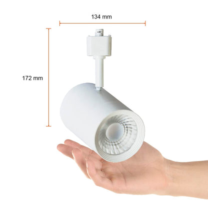 Tecnolite Lámpara de interior Spot LED para riel, 22 W, Luz suave cálida