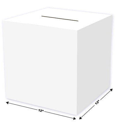 Beistle 50359 All-Purpose "Receiving-Box", 12 by 12-Inch, white