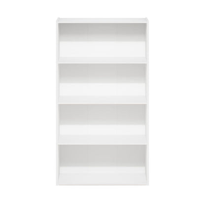 Furinno Pasir Estantería de 4 Niveles, Color Blanco