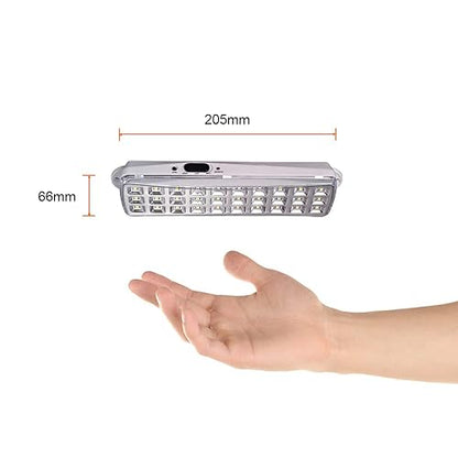 Tecnolite - Lámpara Led Recargable de Emergencia Portátil y Práctica Mebsuta I, Luz Led de Día Ideal para Camping con Batería Incluida, Material ABS, Iluminación Interior