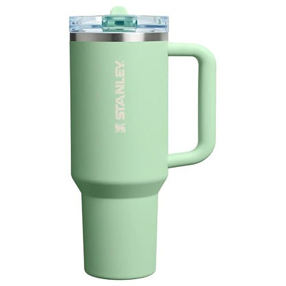 Stanley Quencher ProTour Flip Straw Termo | Pistachio, 1.2 litros, acero inoxidable reciclado, tapa a prueba de fugas