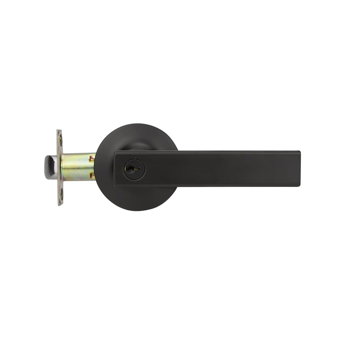 Phillips Manija Cipres Recámara Negro | Cerradura Tubular Anti Tarjeta | Acabado Negro Mate Premium | Puertas 35-45mm | Incluye Llaves y Garantía