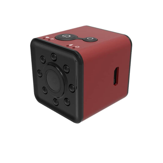 Lusabe Mini Cámara WiFi SQ13, WiFi Cámara, Tarjeta de 32G, Mini Cámara 1080P HD Videocámara con IR visión Nocturna Detección de Movimiento, para Deportes al Aire Libre Oficina Casa (Rojo)