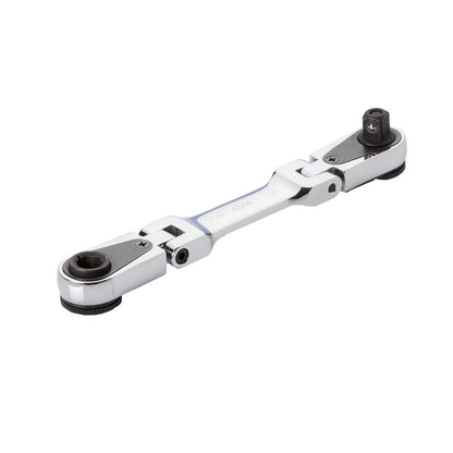 EZRED Llave de Carraca Doble Micro con Cuadrado de 1/4 in y Broca Magnética 4S04