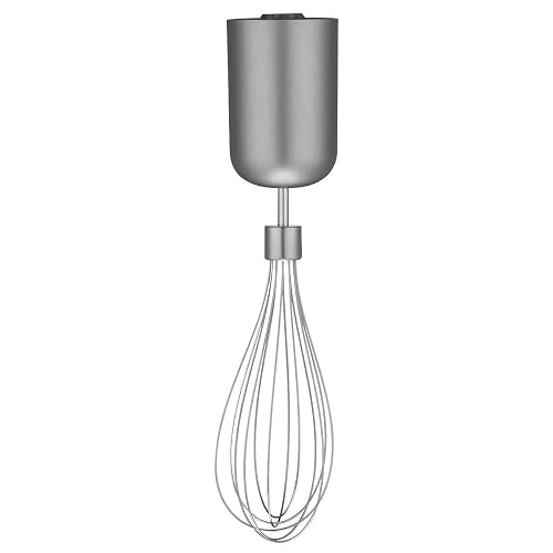 Cuisinart Batidora de Inmersión 400W HB-400ES con Accesorios Plata | Incluye Mini procesador con cuchillas y disco rallador,Batidor globo, 5 velocidades, Botón bloqueo, Bolsa almacenamiento