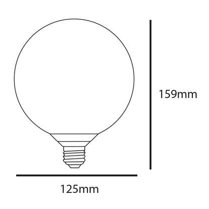 Tecnolite - Foco Globo G120 LED 4.5 W, Luz Ámbar, Base E27, No atenuable