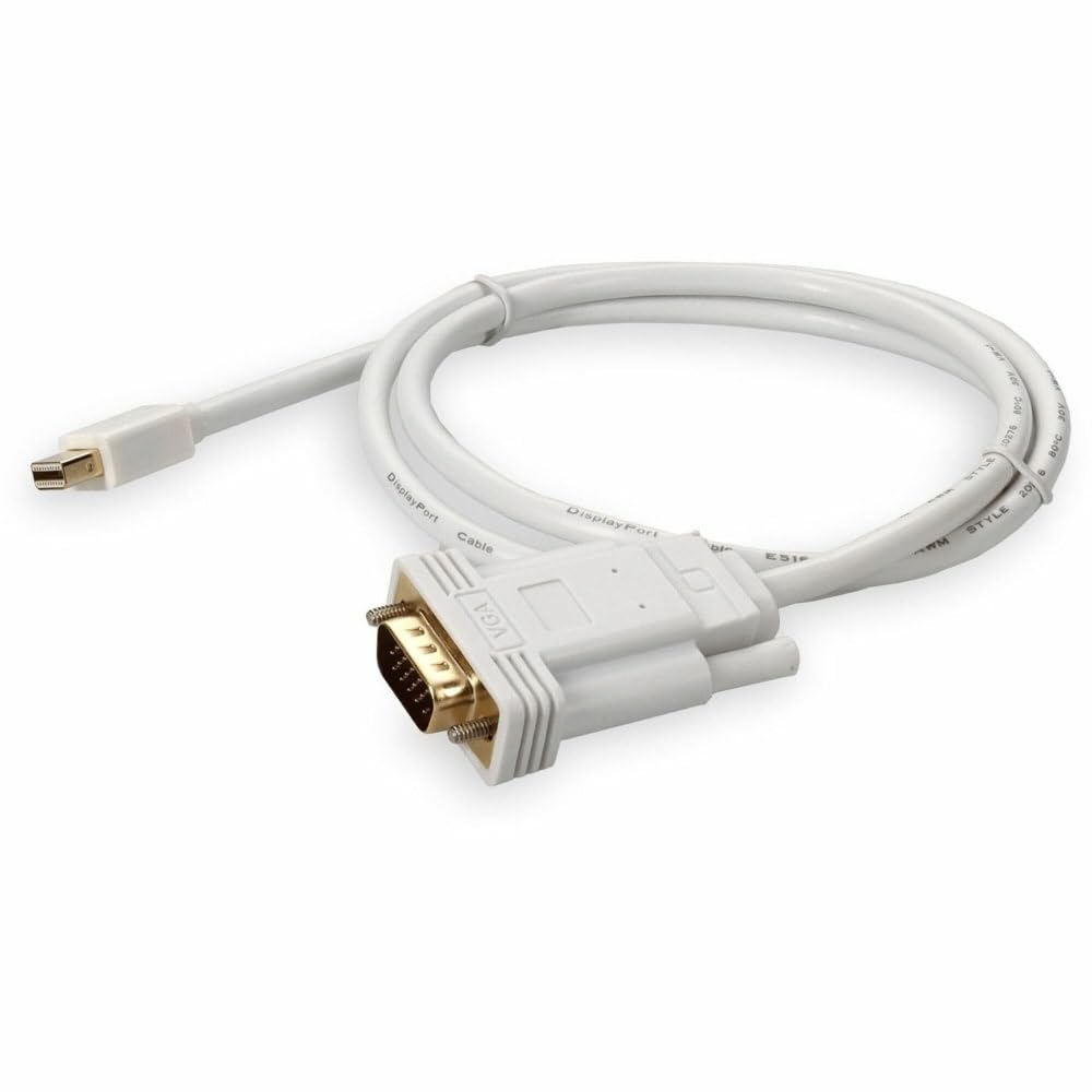 AddOn Cable Mini-DisplayPort 1.1 Macho a VGA Macho Blanco para resolución de hasta 1920 x 1200 (WUXGA)
