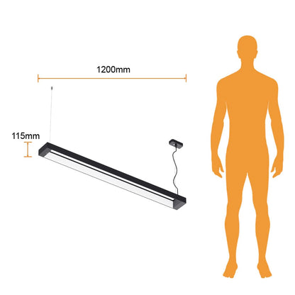 Tecnolite Lámpara de interior LED atenuable para suspender, 40 W, Luz blanca neutra