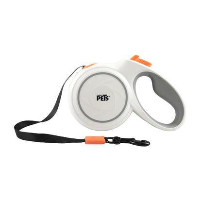 Fancy Pets Correa Retráctil Spiro para Perro, 5 m - Blanca - EX GRANDE