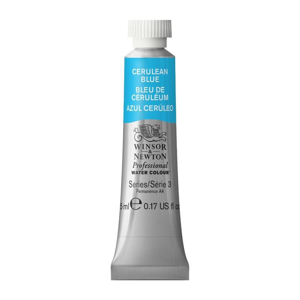 Winsor & Newton Acuarela Professional en Tubo 5 ml, Varios Colores - Tubo de 5 ml - 5 ml Tubo - azul