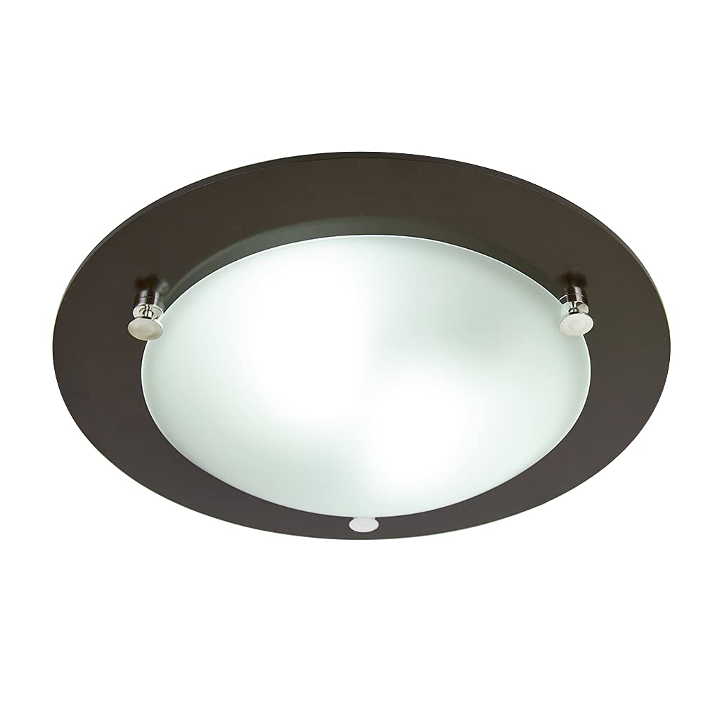 Tecnolite - Lámpara LED para Interior, Color Madera Oscuro, Luz Suave Cálida, Base E27