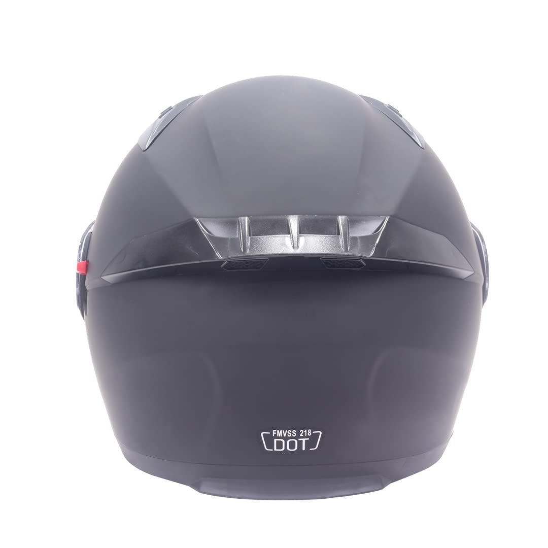 Edge Pilot Casco Abatible Motocicleta Certificado Dot Visor Doble Antivaho XL