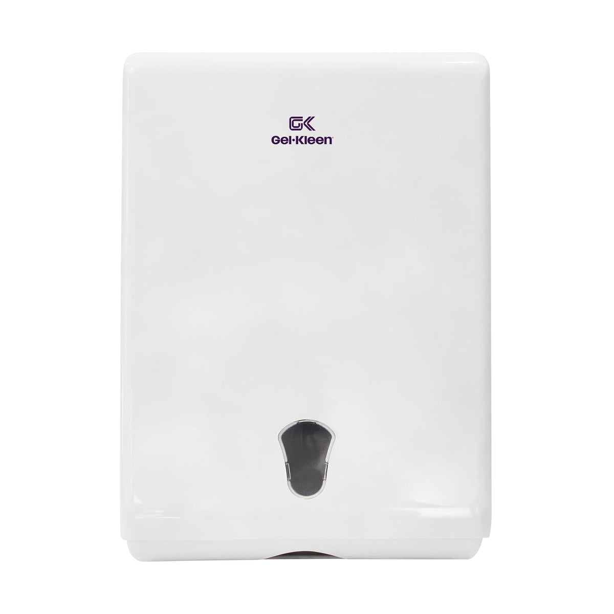 Gel Kleen Despachador de Toalla Interdoblada Blanco para Pared - Dispensador Institucional de Plástico ABS Gran Capacidad (500 Toallas Interfoliadas, Z o Sanitas) para Baño, Cocina, Negocio y Oficina - BLANCO