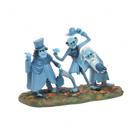 Department 56 Snow Village - Figura de Halloween de Disney The Haunted Mansion Beware of Hitchhikers, 9,5 cm de Alto x 5,5 cm de Ancho x 15,4 cm de Largo, Multicolor