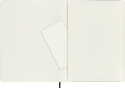 Moleskine - Cuaderno clásico, cubierta suave, XL (7.5 x 9.5 pulgadas), liso/blanco