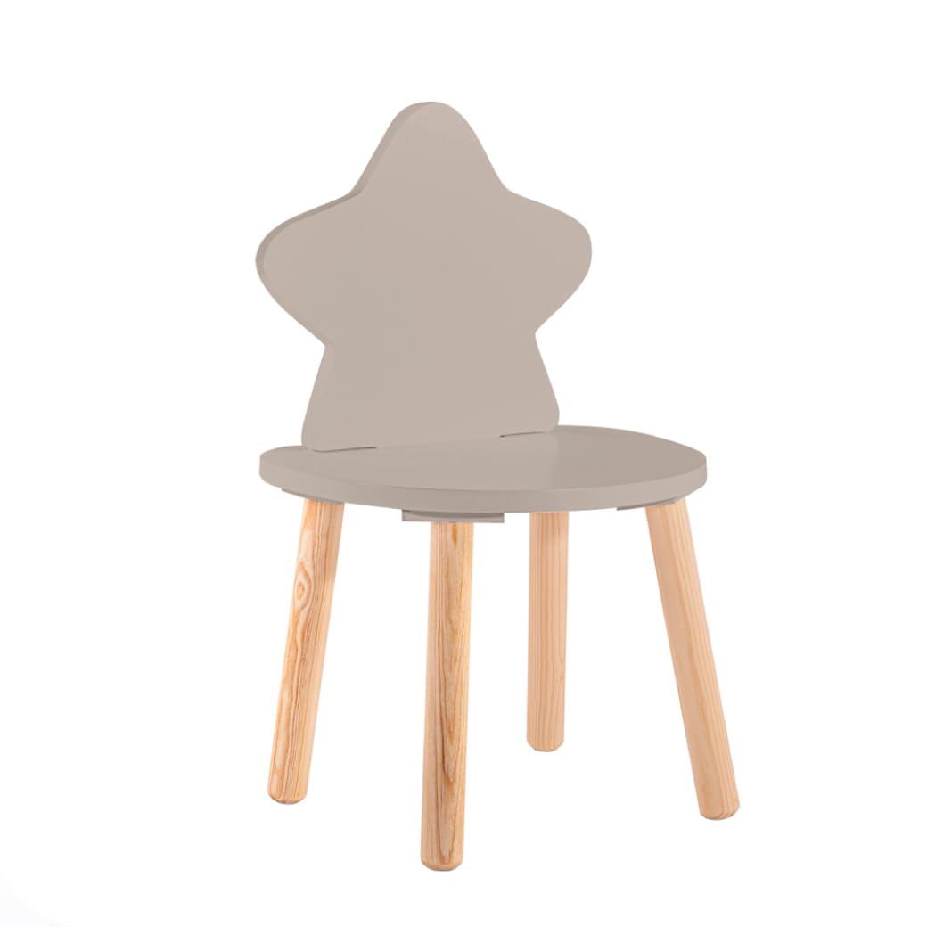Duduk Silla de Estrella Infantil, Varios Colores - Gris obscuro