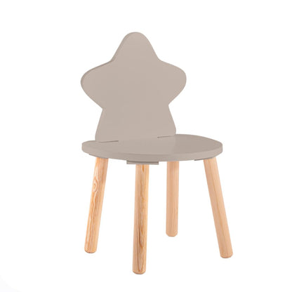 Duduk Silla de Estrella Infantil, Varios Colores - Gris obscuro