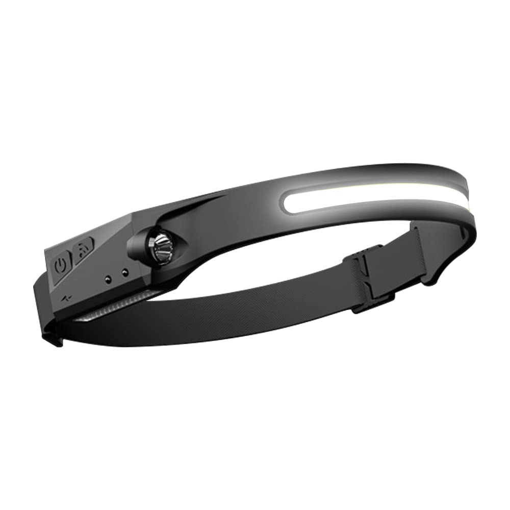 Tecnolite Lámpara de Cabeza Recargable 3 W/ 5 W - Tecnolite Luz de Día, Sensor de Encendido, Intensidad Regulable, Batería Integrada USB-C, LED integrado