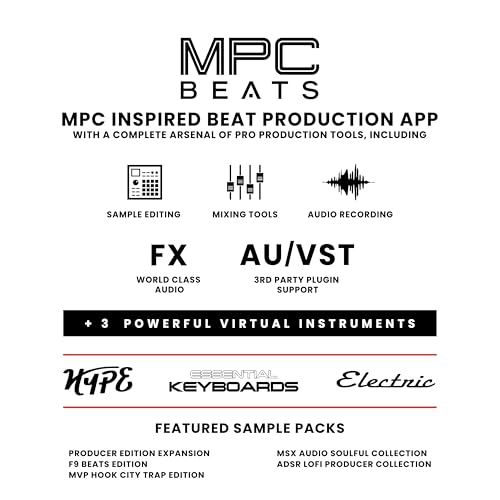 Akai Professional MPK Mini MK3 - Teclado Controlador MIDI USB de 25 Teclas con 8 Drum Pads, 8 Perillas, Software de Producción Musical y Native Instruments Sound Package (NKS Integration)