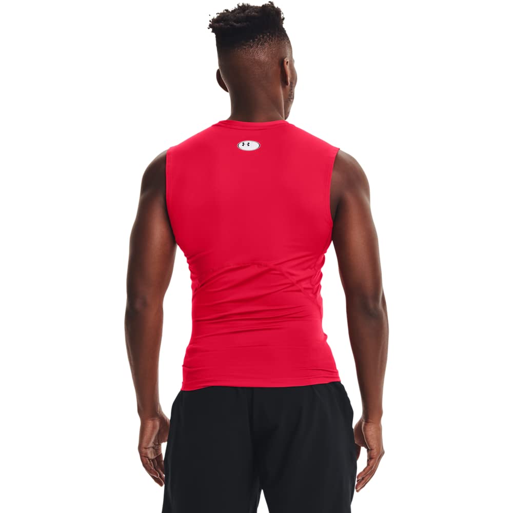 Under Armour Mens Armour Heatgear Compression Sleeveless T-Shirt