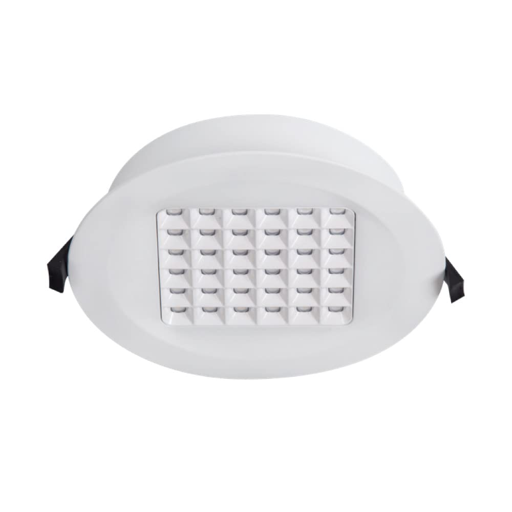Construlita Lámpara Downlight LED de 18 W, 19 cm Diámetro, Luz Blanca Neutra, LED integrado, Driver incluido