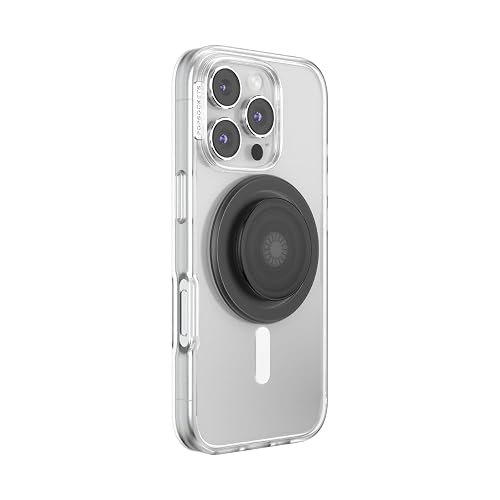PopSockets - Soporte magnético para teléfono MagSafe, Color Negro | Desmontable, para Kindle, Android, iPhone, con imán, negro, accesorios electrónicos, para iPad/Kindle/iPhone/Android