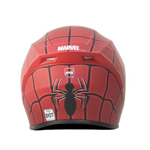 Casco Motocicleta Marca - Edge - Estilo Marvel - Visor Doble ANTIVAHO - Certificado Dot - Moto Cascos