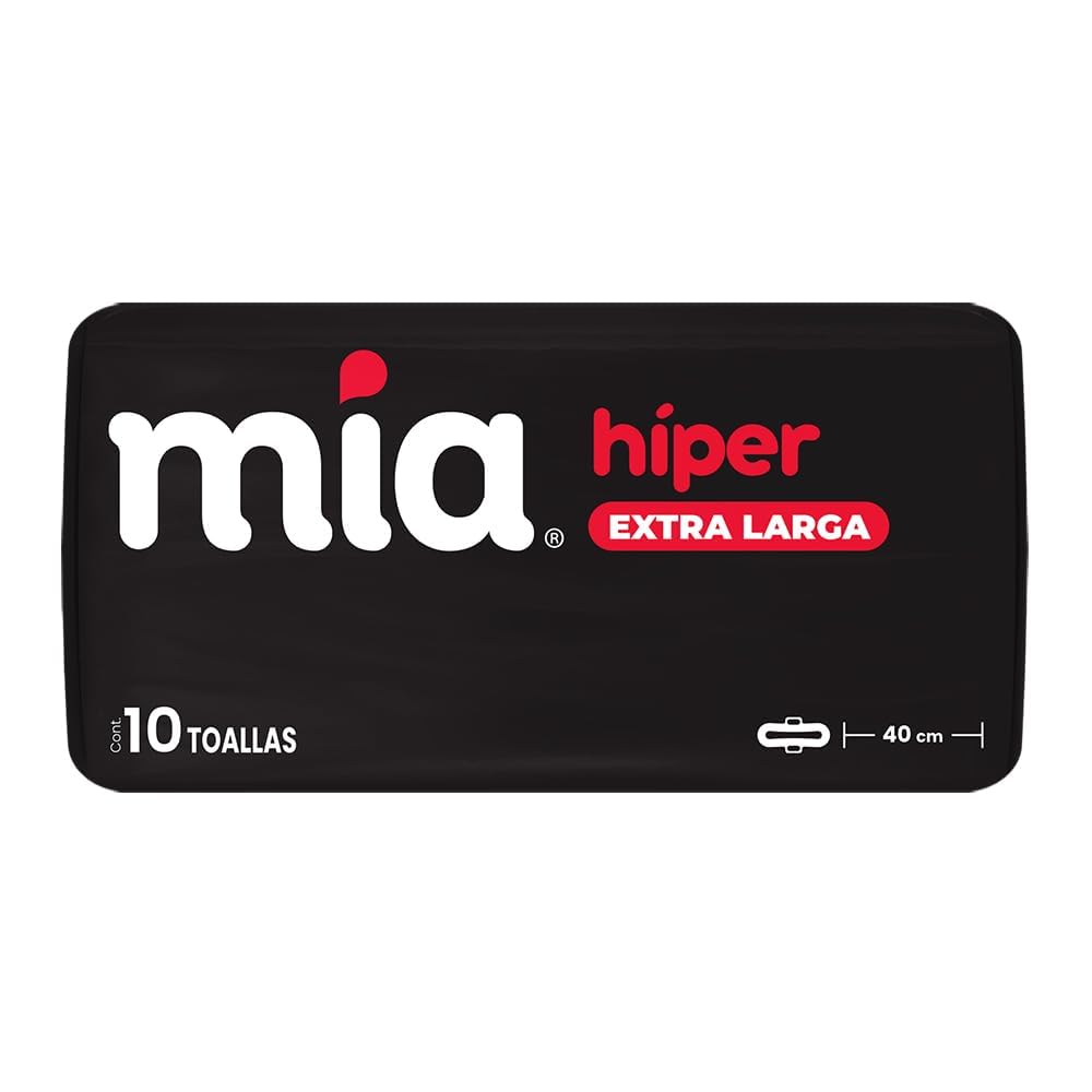 Mia Hiper Larga Toalla Femenina 120 Toallas 12/10, 120 unidad, 12