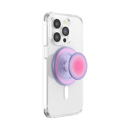 PopSockets - Empuñadura para teléfono MagSafe con Soporte, Soporte magnético, Parte Superior Intercambiable, sujeción Segura para iPhone MagSafe, Agarre para teléfono y Tablet, Bonitos enchufes, Rosa