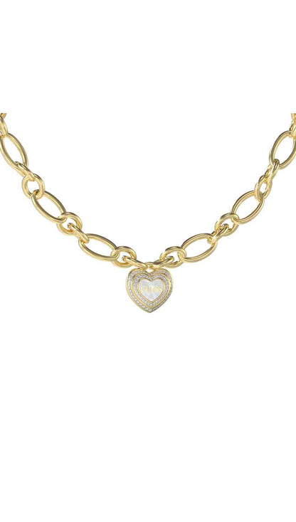 GUESS Collar para mujer amami color dorado jubn04023jwygwht/u