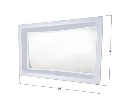 ICON Cúpula Interior SL1422 para Apertura de 55.9 x 35.6 x 12.7 cm, Transparente, 1981