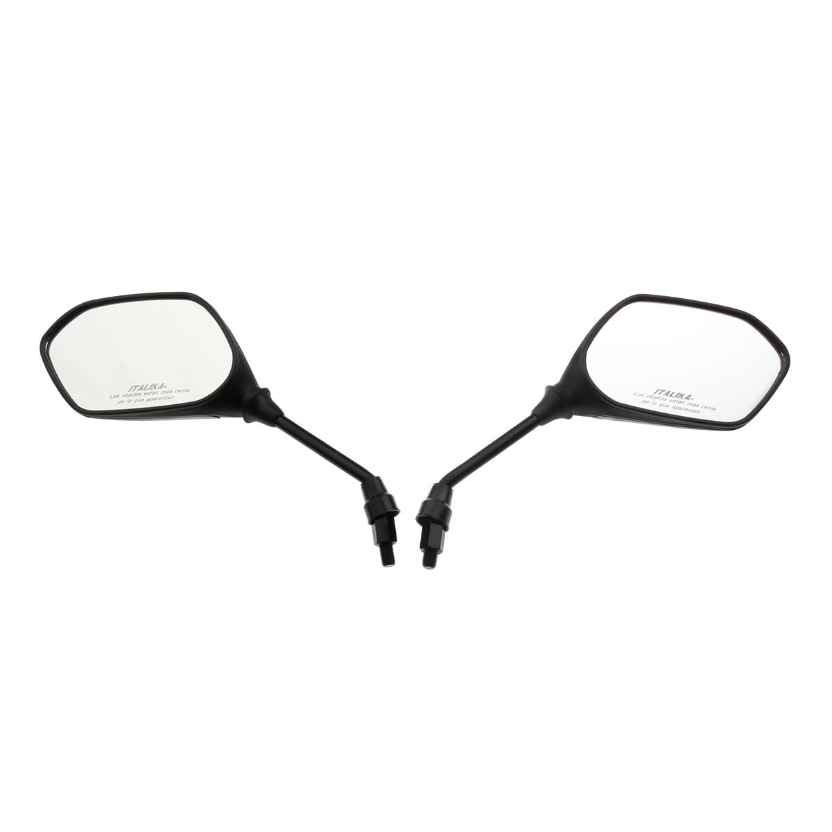 Italika F10010198 Juego Espejos Izquierdo Derecho Logo Negro
