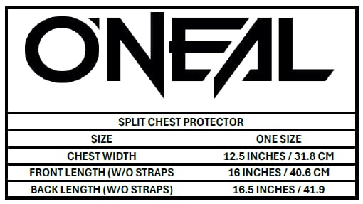 O'NEAL Holeshot Protector de Pecho, Negro, Talla M/G 1285-004