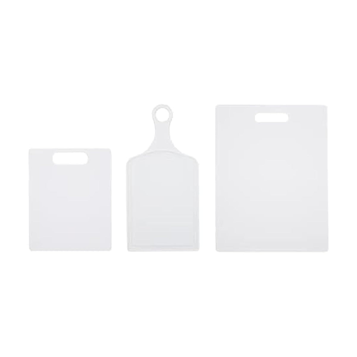 Farberware - Juego de tablas de cortar, Blanco, Set of 3 Various Sizes, 1
