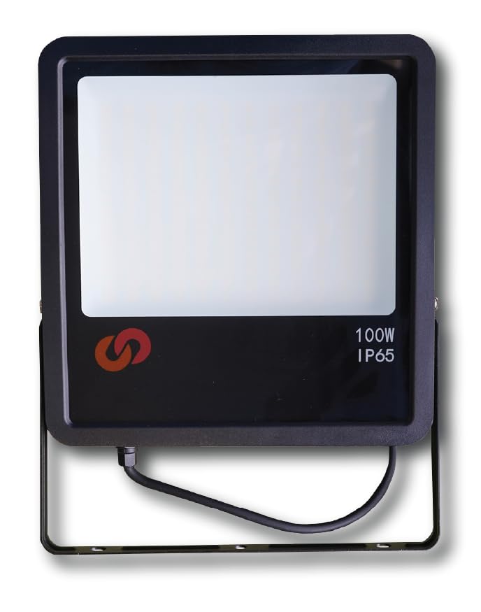 Reflector LED Para Exterior 100W, 10000lm e Luz Blanca brillante de 5000K Resistente al Agua, Ideal para exteriores