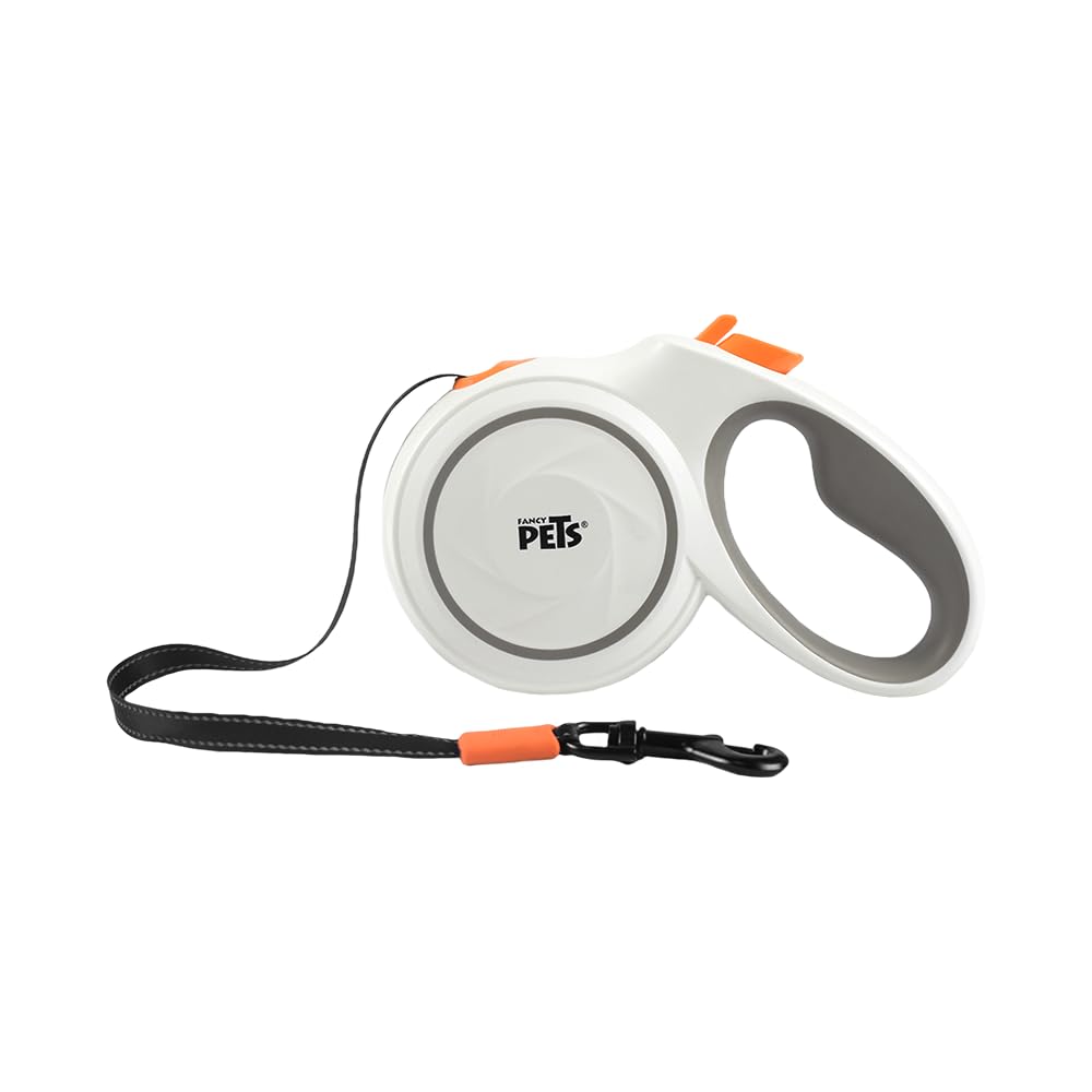 Fancy Pets Correa Retráctil Spiro para Perro, 5 m - Blanca - MEDIANA