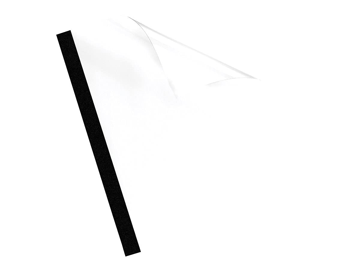 Fellowes 5222701 Thermal Binding Presentation Covers, Letter, Black, 30 Sheets, 1/8", 10 Unidades, Negro Transparente