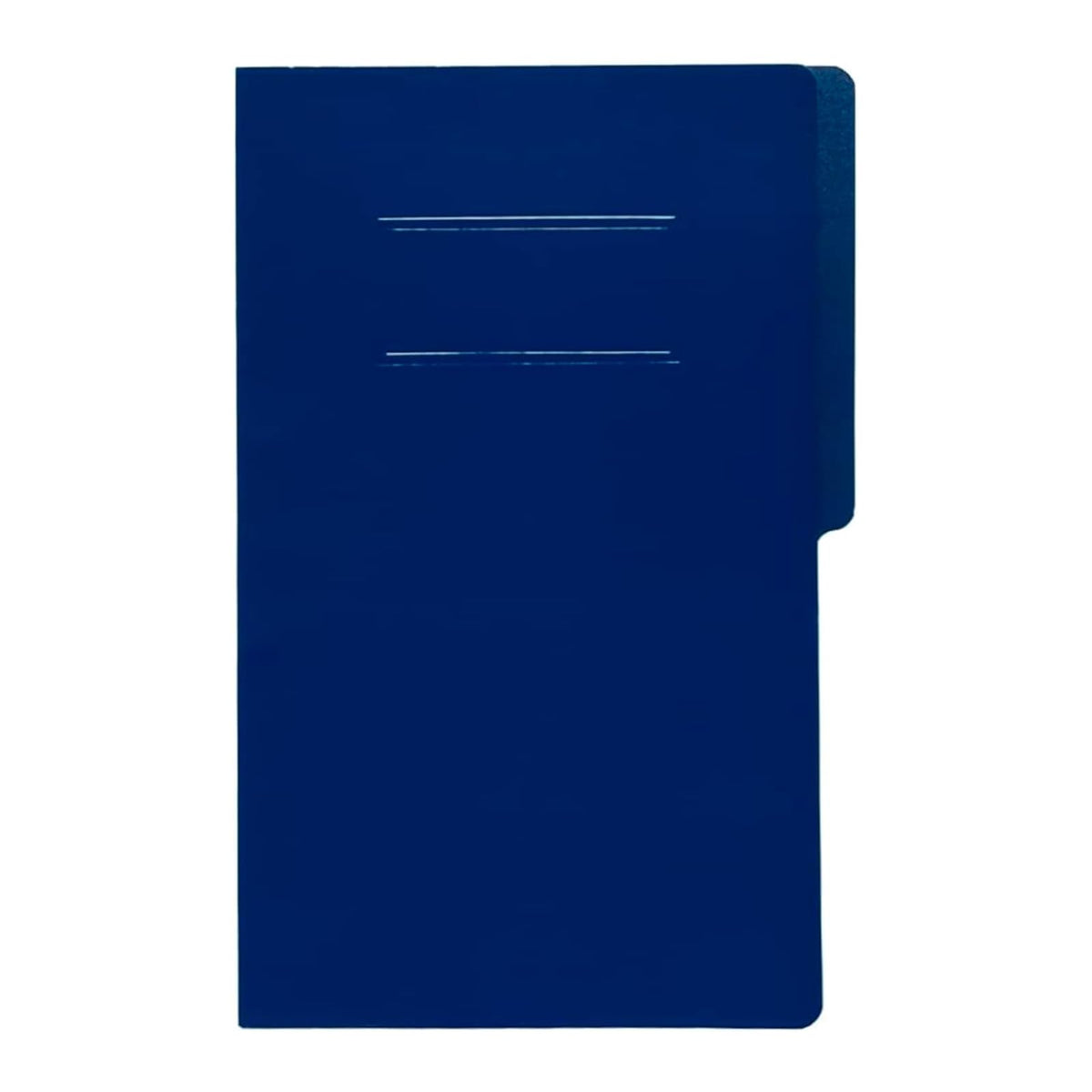 Baco | Carpeta Tamaño Oficio con Media Ceja y Broche Baco 8cm - Paquete con 10 Carpetas (Azul Oscuro) - Azul Oscuro