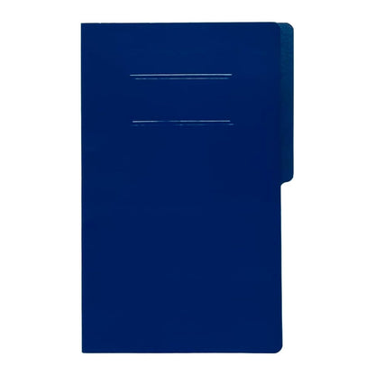 Baco | Carpeta Tamaño Oficio con Media Ceja y Broche Baco 8cm - Paquete con 10 Carpetas (Azul Oscuro) - Azul Oscuro