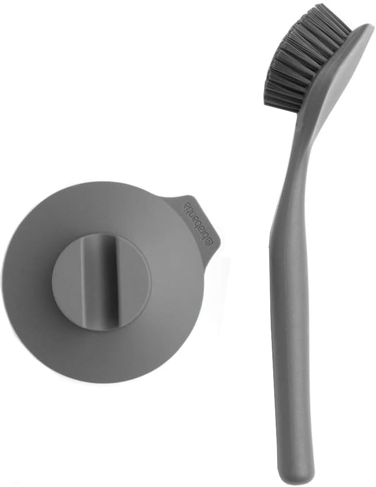 Brabantia 117589 Cepillo para Platos, Gris Oscuro, 24X11X6 cm