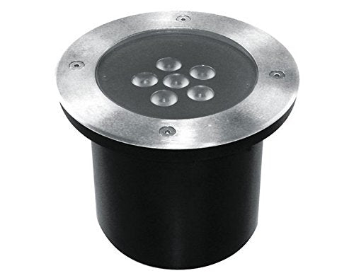 Tecnolite - Lámpara de Piso LED Empotrable Exterior 12 W, Luz Cálida Brillante, IP65, LED Integrado