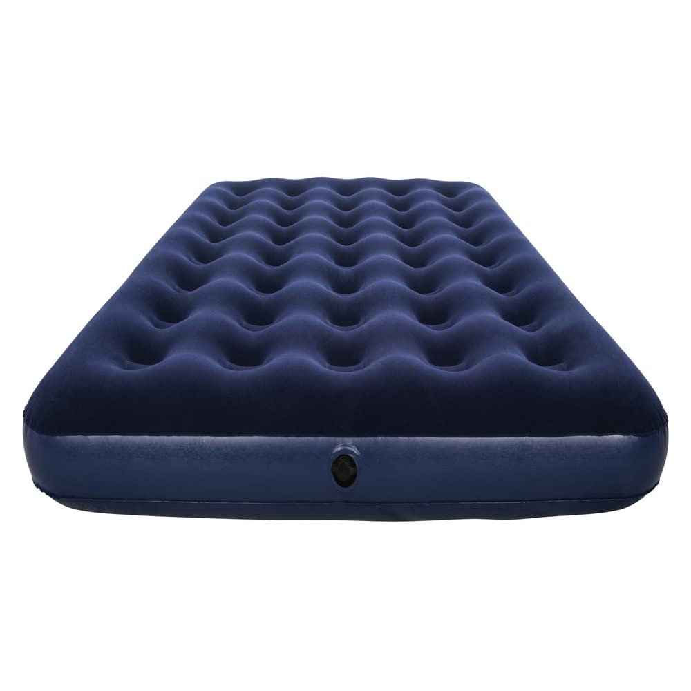 Bestway 67002 Colchon Inflable Adulto 1.91x1.37x.22cm Individual, Azul Marino