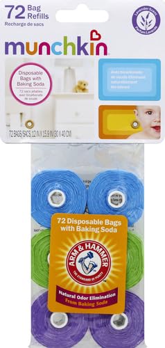 Munchkin Arm & Hammer Bolsas de Repuesto para Pañales, 72 Unidades